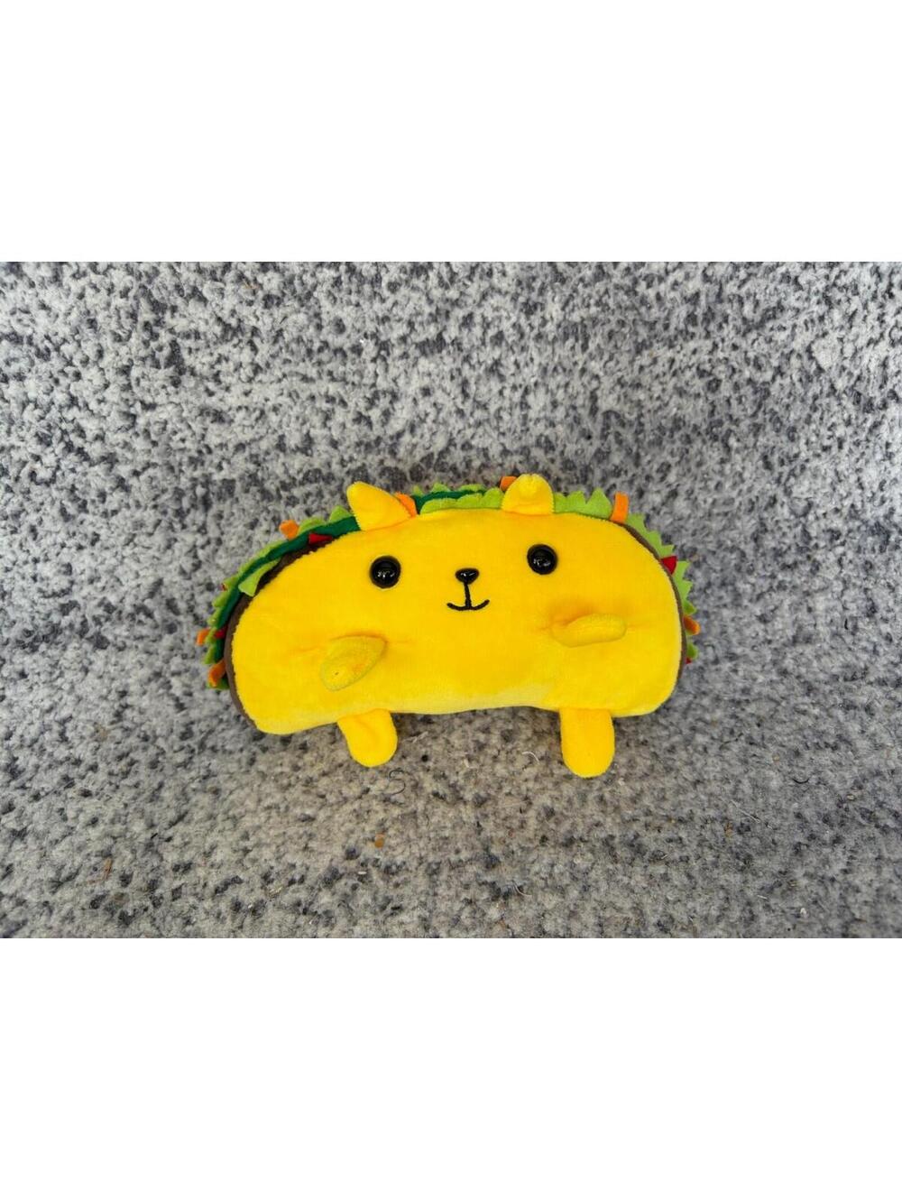 Exploding Kittens Taco Cat 10" Plush Stuffed Animal Yellow Anthropomorphic